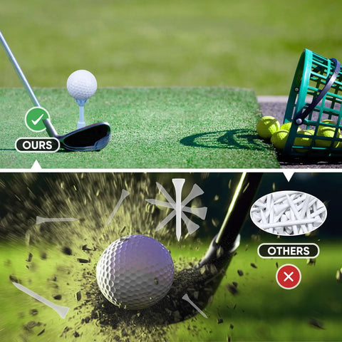 Adjustable Rubber Golf Tees For Mats And Driving Range Your Swing Height Solved Unbreakable Tees That Fit 2.1 To 2.9 Inches