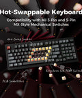 Premium 96 Percent Wireless Mechanical Keyboard With Kickass 8000Hz Polling Rate Hot Swappable Red Switches Dope Rgb Lighting Crisp Pbt Keycaps For Serious Gamers Everywhere, showing hot-swappability and key switches.