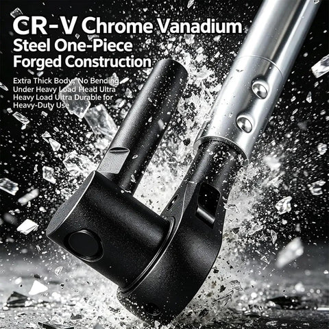 Heavy Duty Ratchet Cargo Winch Tensioner Bar 18 And 22 Inch Reversible Tool with ergonomic handle showing CR-V construction