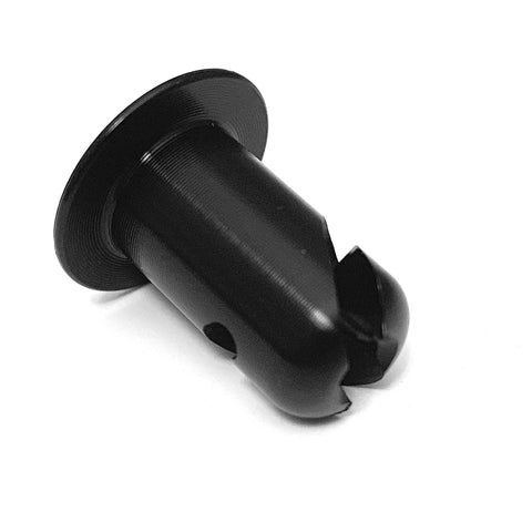 Kickass 7/16 Inch Black Aluminum Dzus Button Quarter Turn Fasteners, dome style, quick release mechanism, pack of 20