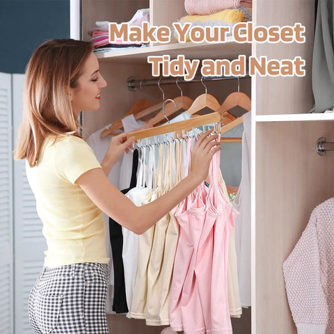 Double Sided Bra And Tank Top Hangers 2 Pack Featuring Eighteen Sturdy Clips Straight Up Closet Savior That Nixes Clothing Jams And Delivers A Seriously Polished Wardrobe Flex