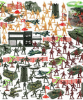 Epic 307 Piece Army Battle Toys Set With Tanks Jets Cannons Flags Fences And Handy Storage Bag For Kids And Boys Realistic Figures