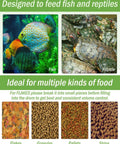 Automatic Fish Feeder For Home Tank Programmable Timer Setup fine-tune portions for fish and reptiles with various food types.