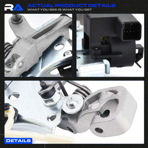 Close-up of metal components of Dodge Ram Gear Shift Bracket With Solenoid Replacement Fits 2009 2018 Ram 1500 2500 3500 And Ram 1500 Classic 2009 2021 Drop In OE Style Mopar 68470756AA Compatible