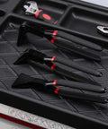 Three Piece Hand Seamer Sheet Metal Tool Set For Straight 45 Degree And 90 Degree Bends, Durable Pliers on toolbox surface