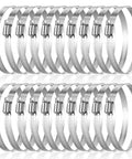 20 Pieces 4 Inch Stainless Steel Hose Clamps 304 Grade Worm Gear Duct Clamps Heavy Duty Adjustable From 3.6 To 4.5 Inches