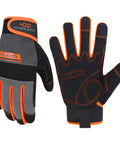 Mens Womens Work Gloves Touch Screen Safe Mechanic Utility Gloves Flexible Breathable Spandex Back Grippy Palm All Day