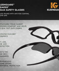 V30 Nemesis Foam Safety Glasses With Anti Fog Lenses Black Frame Unisex Eyewear For Men And Women 12 Pairs Per Case