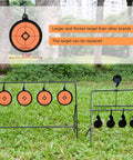 Auto Resetting Steel Target For Airsoft BB Gun And Pellet Gun Shooting Outdoor Spinner Target with 0.4 Inch thick plates