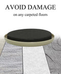 Heavy Duty Round Furniture Sliders 8 Pack, 3.5 Inch Reusable Moving Sliders For Carpet, Easy Glide For Couches Beds And Armoires shown