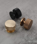 Matte Black Cabinet Knobs 15 Pack 1.2 Inch Knurled Round Kitchen Knobs For Cabinets And Drawers AL6023MB