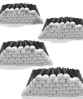 Top Shelf Super Sweet Foam Swabs 200 Piece Pack 5 25 Inch Black Lint Free Polyurethane Tips stacked for easy access and organization.