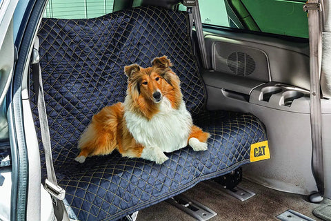 Heavy Duty Moving Blanket With Padded Cushioned Comfort For Every Move Non Woven Fabric 80 By 72 Inches in car with dog
