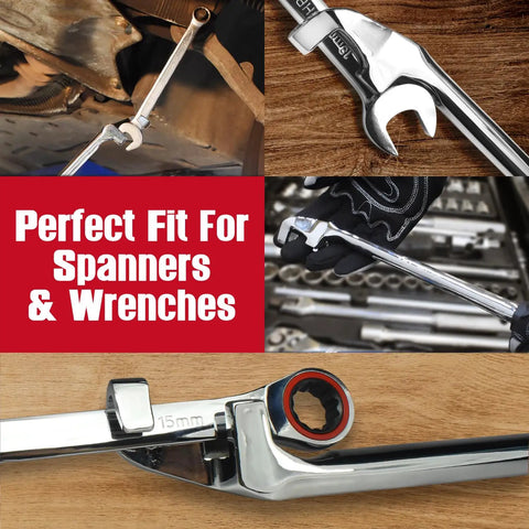 15 Inch Wrench Extender Tool With Torque Multiplier Extension Bar For Maximum Leverage And Extra Torque To Break Loose Tight Fasteners Safer Than A Cheater Bar Grease Monkey Approved For DIY Projects And Auto Mechanics
