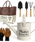 Mother's Day Garden Kit Gift Set For Mom From Daughter With Durable Tool Tote And Complete Aluminum Garden Tools, Gloves, Watering Can
