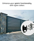 Beefy Nylon Track Wheels For Chain Link Gates Fits One Seven Eighth Inch Gate Frame And One Five Eighth Inch Track Pipe