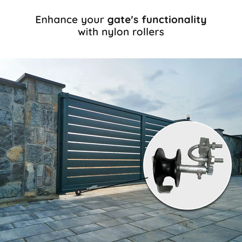 Beefy Nylon Track Wheels For Chain Link Gates Fits One Seven Eighth Inch Gate Frame And One Five Eighth Inch Track Pipe