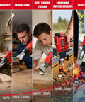 Cordless Heat Gun For Milwaukee 18V Battery Tool Only A Workhorse 350W Hot Air Gun used in various applications.