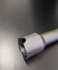 Gray Quick Release Vacuum Wand Replacement, Easy Install, Grab And Go Convenience, close-up of durable lightweight connection end.