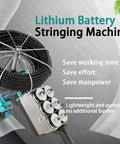 Heavy Duty Automatic Wire Stringing Machine With Easy Dial Infinitely Variable Speed For Electricians Pulling Cable Through Concealed Pipe Conduit Battery Powered Lithium Threading Tool For Jobsite with lithium battery and portable design.