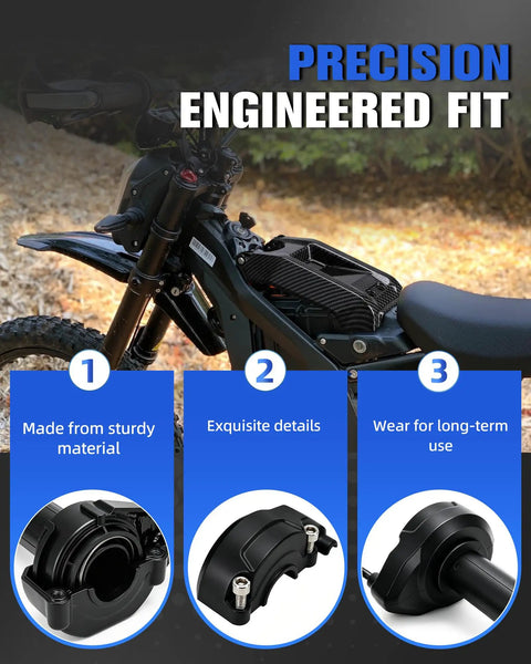 Dope Twist Throttle Cable For Surron LBX And E Ride Pro Electric Dirt Bikes, Compatible With SR S SS 2.0 3.0 Models, Nylon Wear Resistant Build For Long Lasting Use, Smooth Responsive Throttle Assembly For Off Road Adventures Black