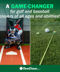 All In One Golf And Baseball Agility Training Kit With Four Tee Holders And Five Elastic Lanyards For Indoor And Outdoor Practice
