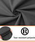 Close-up of tear-resistant polyester fabric for Waterproof Hanging Porch Swing Cover For Outdoor Patio Garden Swing Chair 420D Oxford Fabric All Weather Protection Fits 85 In To 215 Cm Black Heavy Duty Tough As Nails Durable UV Shield Water Repellent Full Coverage.
