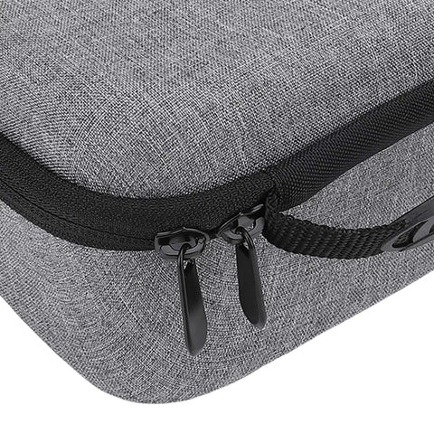 Close-up of Road Warrior Hardshell Projector Travel Case With Thick Eva Padding and Tear Resistant Nylon Shell zipper detail.