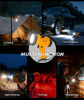 2 Pack Rechargeable Spotlight Flashlights 1,000,000 Lumen Beast Bright IP67 Waterproof Handheld Search Light with various uses