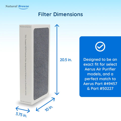 TiO2 Treated HEPA Filter Replacement For Electrolux Aerus Guardian Air Purifiers That Keeps It Fresh With True HEPA 4 Step Filtration