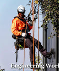 Arborist using Half Inch By 100 Ft Double Braid Arborist Rigging Rope For Tree Work Climbing Hauling And Logging With High Tensile Low Stretch 48