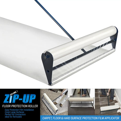 Carpet Film Applicator Workhorse With 36 Inch Roller And 42 Inch Handle All Steel Construction for large core rolls application