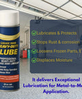 Heavy Duty Garage Door Lubricant 20 Oz Long Lasting Multi Purpose Rust Preventative Water Resistant Lube Can in Garage