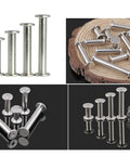 No Nonsense Heavy Duty Nickel Plated Chicago Screws Assortment Kit Featuring Phillips Head Binding Posts With M5 Sizes on display.