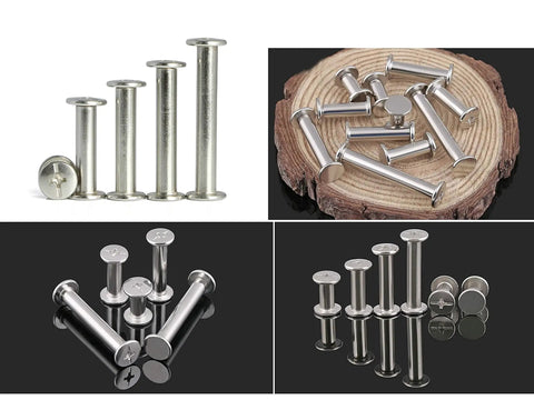 No Nonsense Heavy Duty Nickel Plated Chicago Screws Assortment Kit Featuring Phillips Head Binding Posts With M5 Sizes on display.