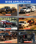 Wide application of Built Tough Ford Boxlink Hitch Holder for Truck Bed 2 Inch Receiver Bracket with trucks, boats, RVs, and campers.