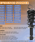 Cadillac Escalade ESV Front And Rear Shock Absorber Strut Assemblies With Magne Ride For 2015 To 2020 Models parts list image