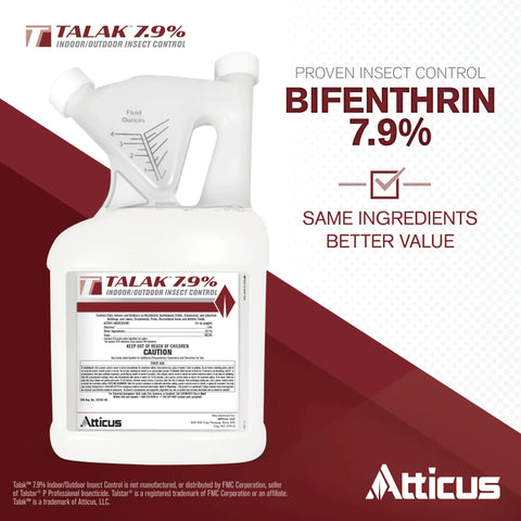 7.9 Percent Bifenthrin Concentrate For Indoor And Outdoor Insect Control, One Gallon bottle with label details