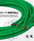 10 AWG Solid Copper THHN THWN Ground Wire Insulated Green 50 Ft Heavy Duty Copper Conductor For Electrical Grounding
