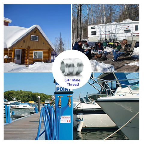 RV Heated Water Hose For Campers, 30 Ft Long, Five Eighth Inch Inner Diameter, Upgraded 4.0 With Energy Saving Thermostat