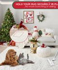 Decorated living room with Christmas tree using 12 Piece Rug Pad Gripper Set For Hardwood Floors With Non Slip Pads and Reusable Anchors