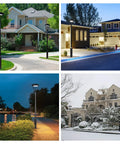 Ultra Bright 150W LED Post Top Light For Outdoor Spaces 5000K Daylight illuminating residential and commercial areas
