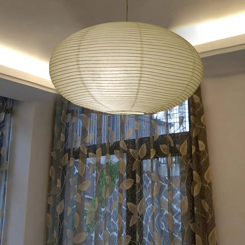 Set Of 2 16 Inch Oval Paper Lanterns Rice Paper Lamp Shades For Home Decor Weddings Parties Bridal Showers Garden And Holidays Easy To Assemble Hanging Lights For Warm Ambient Glow hanging in living room