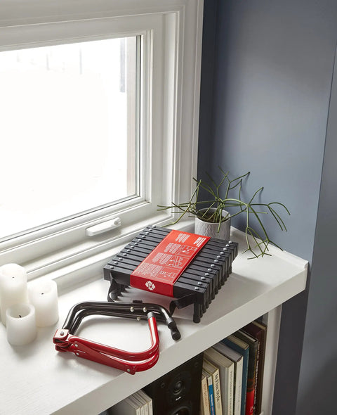 Two Story Fire Escape Ladder For Home 14 Feet Long Steel Construction With Anti Slip Rungs And Stabilizers Black Heavy Duty