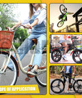Mardatt 60-piece bicycle wheel axle nuts and washer kit (M8/M9.5/M10) for road and mountain bikes, shown in collage