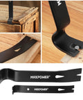 4 Piece Pry Bar Set With 12 Inch Utility Claw Bar 10 Inch Flat Pry Bar 7 Inch Flat Pry Bar And 8 Inch End Cutting Pliers detail