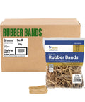 Heavy Duty Rubber Bands Size 64 Three And A Half Inch By One Quarter Inch One Pound Bag Of 320 Natural Crepe Rubber displayed