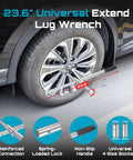 Cordless Electric Car Jack 5 Ton Beast With 21V Battery Hydraulic Lift Built In Tire Inflator Universal Wrench Dual Power close-up
