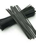 View of 5 Inch Twist Ties Pack Of 100 Black Plastic Coated Reusable Tie Wraps for bags, cords, wires, and garden projects