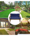 Outdoor Porch Swing Cushion Replacement For 2 To 3 Seater Benches With Backrest displayed in various garden settings